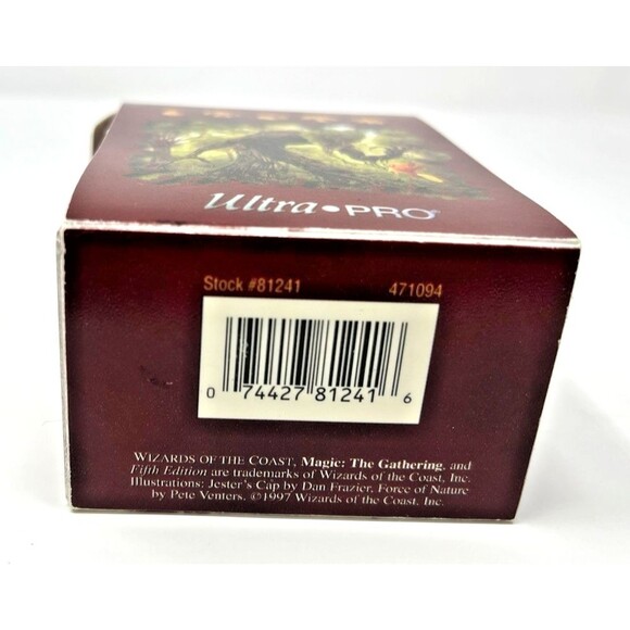 VTG 1997 Ultra Pro MTG 5th Edition Plastic Deck Box Jester's Cap Force of Nature - Picture 9 of 10